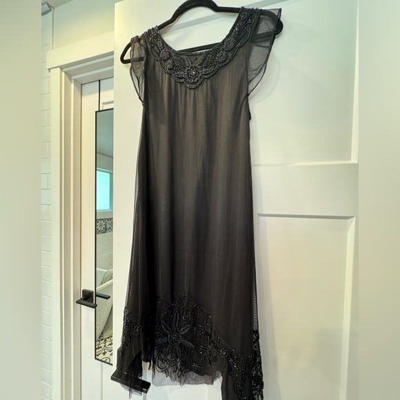 Gorgeous Beaded Black Women’s Dress - Classic Evening Style - Picture 4 of 4
